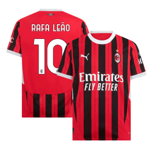 RAFA LE?O #10 AC Milan Home Soccer Jersey 2024/25