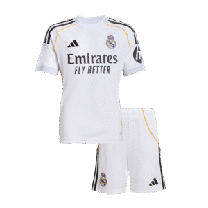 Real Madrid Home Kids Soccer Jerseys Kit 2025/26