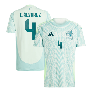 E.??LVAREZ #4 Mexico Away Soccer Jersey Copa America 2024
