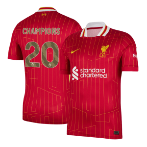CHAMPIONS #20 Liverpool Home Soccer Jersey 2024/25