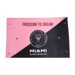 Inter Miami CF Soccer Flag Pink&Black