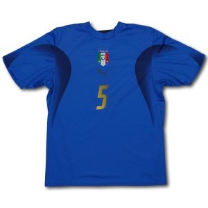 5 cannavaro Vintage Soccer Jersey Italy Home 2006