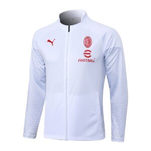 23-24 Long pull AC white training suit