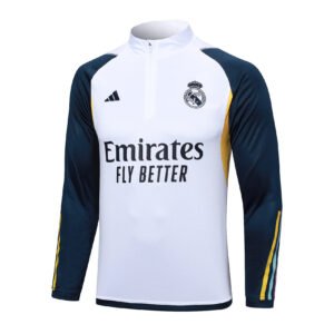 23-24 Half Real Madrid white tracksuit