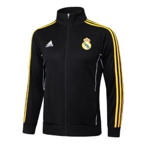 25-26 Long Real Madrid Black Retro tracksuit