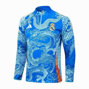 24-25 Half Real Madrid Light Blue tracksuit