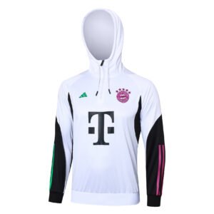 23-24 Half-hat Bayern white tracksuit