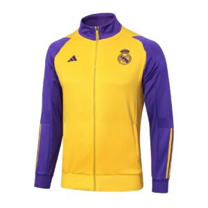 23-24 Long Real Madrid yellow tracksuit