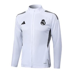 25-26 Long Real Madrid white tracksuit