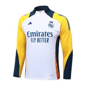 24-25 Half Real Madrid white tracksuit