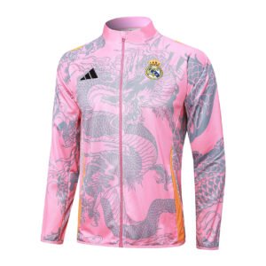 24-25 Long Real Madrid pink tracksuit