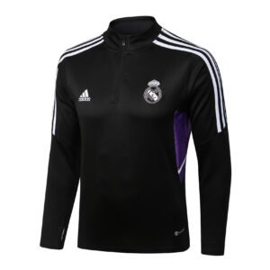 22-23 Half Real Madrid black tracksuit