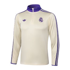 25-26 Half Real Madrid Apricot Retro tracksuit