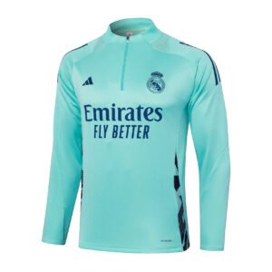 24-25 Half Real Madrid light green tracksuit