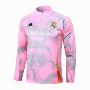 24-25 Half Real Madrid Pink Tracksuit
