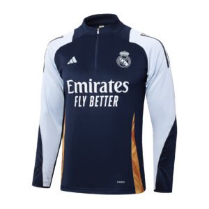 24-25 Half Real Madrid Royal Blue Sports Suit
