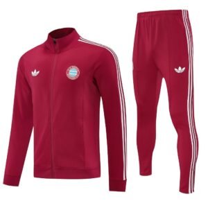 25-26 Bayern Munich Red Football tracksuit Long Jacket Suits