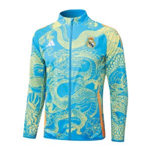 24-25 Long Real Madrid Light Blue Inkjet Training Suit
