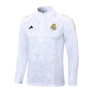 24-25 Half Real Madrid White Inkjet tracksuit