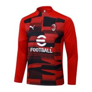24-25 Half-face AC Milan red inkjet tracksuit