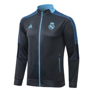 21-22 Long Real Madrid Dark Grey tracksuit